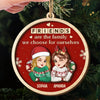 Custom Double Layer Wooden Ornament - Personalized Best Friend Christmas Birthday Gifts For Women, Besties, Sisters, BFF - Bestie Bonds Spark Holiday Joy