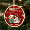 Custom Double Layer Wooden Ornament - Personalized Best Friend Christmas Birthday Gifts For Women, Besties, Sisters, BFF - Bestie Bonds Spark Holiday Joy