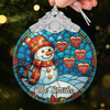 Custom Glass Ornament - Personalized Christmas Birthday Gifts For Mom, Dad, Kids - Merry Little Family
