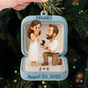 Custom Photo Acrylic Ornament - Personalized Anniversary Christmas Wedding Gifts For Husband And Wife, Him And Her - A Promise Of Forever
