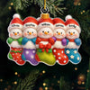 Custom Acrylic Ornament - Personalized Christmas Birthday Gifts For Mom, Dad, Kids - Warm Hearts Make Christmas Bright