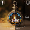 Custom Candlelight Lantern Ornament - Personalized Pet Christmas Memorial Sympathy Gifts For Dogs - Paw Prints Live In Our Hearts