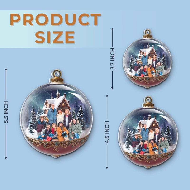 Custom Photo Acrylic Ornament - Personalized Christmas Birthday Gifts For Mom, Dad, Kids - A Season Full Of Togetherness