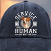 Custom Vintage Washed Denim Baseball Cap - Personalized Birthday Gifts For Dog Lovers, Dog Dad And Mom - Wag More, Bark Less