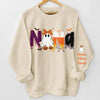 Custom Unisex Sweatshirt, Hoodie With Design On Sleeve - Personalized Halloween Birthday Gifts For Mom, Grandma - Spooky Nights With Family Bonds