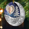 Custom Photo Acrylic Ornament - Personalized Christmas Memorial Sympathy Gifts For Loss Of Mom, Dad - In Our Hearts Forevermore