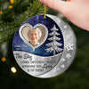 Custom Photo Acrylic Ornament - Personalized Christmas Memorial Sympathy Gifts For Loss Of Mom, Dad - In Our Hearts Forevermore