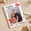 Custom Photo Vertical Rectangle Shaped Building Brick Blocks - Personalized Anniversary Wedding Gifts For Husband And Wife, Him And Her - Together Forever