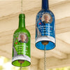 Custom Photo Wine Bottle Wind Chime - Personalized Memorial Sympathy Gifts For Loss Of Mom, Dad - Whispers Of You Live On