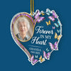Custom Photo Acrylic Ornament - Personalized Christmas Memorial Sympathy Gifts For Loss Of Mom, Dad - A Life Cherished Always Remembered