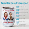 Custom Wine Tumbler - Personalized Birthday Gifts For Mom, Daughter - Love Passed From Mom To Girl