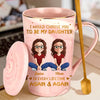 Custom 14oz Marble Mug - Personalized Birthday Gifts For Mom, Daughter - Mother Daughter Bond Shines Bright