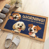 Custom Home Decor Decorative Mat - Personalized Birthday Gifts For Dog Lovers, Dog Dad And Mom - Guarded By Paws And Love