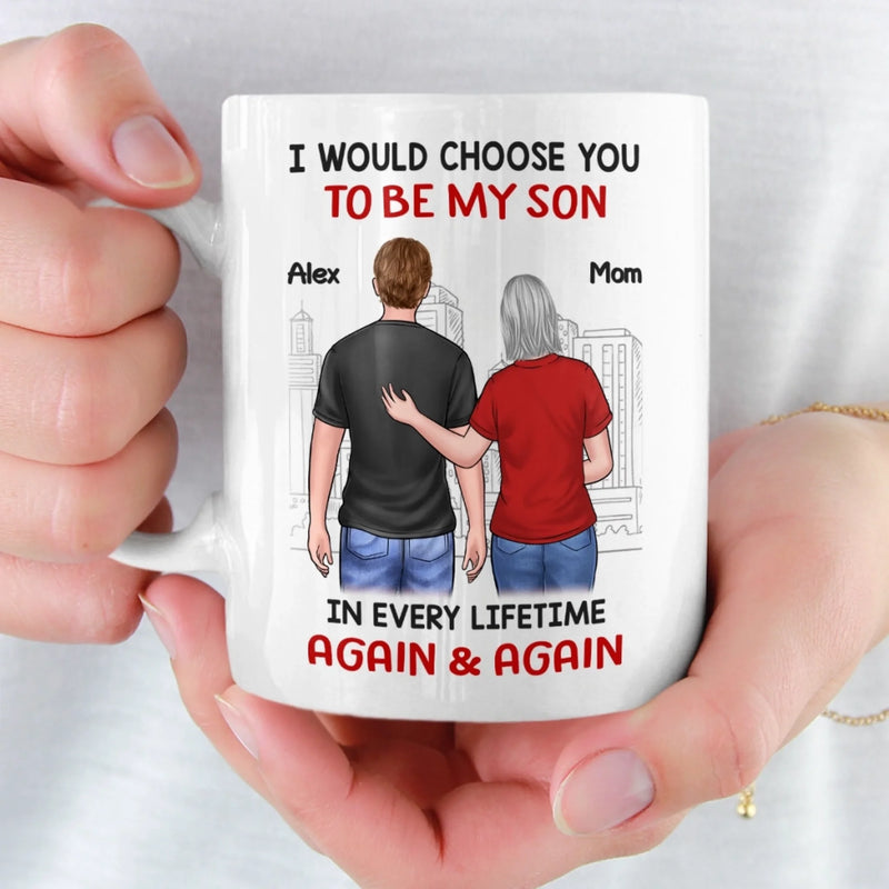 Custom Name Mother Son Gifts for Mom - Personalized Mugs