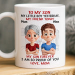 Custom Name Gifts for Son from Mom - Personalized Mugs