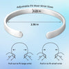 Custom Engraved Stainless Steel Cuff Bracelet - Personalized Best Friend Birthday Gifts For Women, Besties, Sisters, BFF - Friends Engraved In Forever
