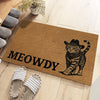 Custom Photo Home Decor Decorative Mat - Personalized Birthday Gifts For Cat Lovers, Cat Mom And Dad - Home Of The Cowboy Cat