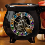 Custom Name Witch Halloween Gifts - Personalized Cauldron Coffee Mug