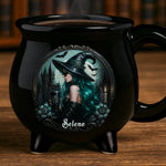 Custom Name Witch Halloween Gifts - Personalized Cauldron Coffee Mug