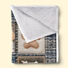 Custom Photo Blanket - Personalized Pet Christmas Memorial Sympathy Gifts For Dogs, Cats - Forever Treasured Never Forgotten