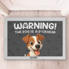 Custom Home Decor Decorative Mat - Personalized Birthday Gifts For Dog Lovers, Dog Dad And Mom - Guarded By Paws And Love
