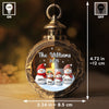 Custom Candlelight Lantern Ornament -  Personalized Christmas Birthday Gifts For Mom, Dad, Kids - Christmas Glows With Family Love