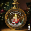 Custom Candlelight Lantern Ornament -  Personalized Best Friend Christmas Birthday Gifts For Women, Besties, Sisters, BFF - Bestie Bonds Glow Through Time