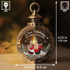 Custom Candlelight Lantern Ornament -  Personalized Best Friend Christmas Birthday Gifts For Women, Besties, Sisters, BFF - Bestie Bonds Glow Through Time