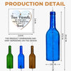 Custom Long Distance Wine Bottle Wind Chime - Personalized Best Friend Birthday Gifts For Women, Besties, Sisters, BFF - Always Besties