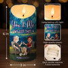 Custom LED Candle - Personalized Anniversary Wedding Gifts For Husband And Wife, Him And Her - Our Love Lights The Night