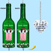 Custom Wine Bottle Wind Chime - Personalized Best Friend Birthday Gifts For Women, Besties, Sisters, BFF - No Limits To Friendship