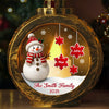 Custom Snowman Candlelight Lantern Ornament -  Personalized Christmas Birthday Gifts For Mom, Dad, Brother, Sister, Kids - Memories Grow Strong With Family