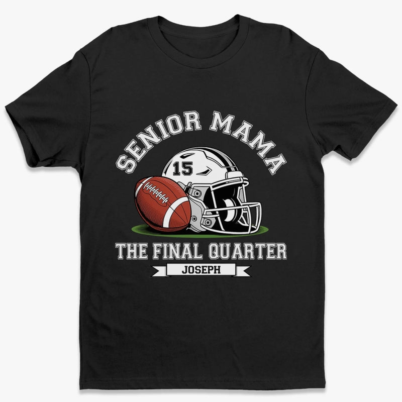Custom Name Senior Mama Football Gifts - Personalized Apparel