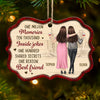 Custom Wood Ornament - Personalized Best Friend Christmas Birthday Gifts For Women, Besties, Sisters, BFF - Sidekicks To Every Story