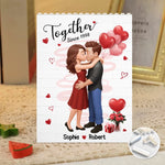 Custom Name Anniversary Couple Gifts - Personalized Building Brick Blocks