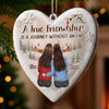 Custom Wood Ornament - Personalized Best Friend Christmas Birthday Gifts For Women, Besties, Sisters, BFF - Merry Moments Together
