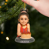 Custom Photo Acrylic Ornament - Personalized Christmas Birthday Gifts For Mom, Dad, Brother, Sister, Kids - Bright Smiles On Your Birthday
