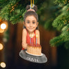 Custom Photo Acrylic Ornament - Personalized Christmas Birthday Gifts For Mom, Dad, Brother, Sister, Kids - Bright Smiles On Your Birthday
