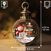 Custom Snowman Candlelight Lantern Ornament -  Personalized Christmas Birthday Gifts For Mom, Dad, Brother, Sister, Kids - Togetherness Makes Life Shine Bright