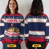 Custom Photo Unisex Ugly Sweatshirt - Personalized Christmas Birthday Gifts For Fisherman