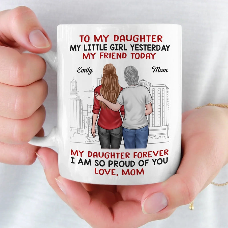 Custom Mug - Personalized Birthday Gifts For Mom, Dad, Daughter, Son - Forever My Hero, Dad
