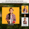 Custom Photo Acrylic Ornament - Personalized Christmas Birthday Gifts For Mom, Dad, Brother, Sister, Kids - Childhood Magic On The Tree