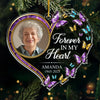 Custom Photo Acrylic Ornament - Personalized Christmas Memorial Sympathy Gifts For Loss Of Mom, Dad - A Life Cherished Always Remembered