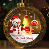 Custom Snowman Candlelight Lantern Ornament -  Personalized Christmas Birthday Gifts For Mom, Dad, Brother, Sister, Kids - Together We Are Forever Home