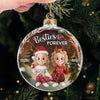 Custom Acrylic Ornament - Personalized Best Friend Christmas Birthday Gifts For Women, Besties, Sisters, BFF - Friendship Lights My Holiday