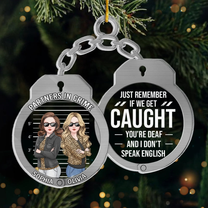 Custom Acrylic Ornament - Personalized Best Friend Christmas Birthday Gifts For Women, Besties, Sisters, BFF - Our Friendship Our Christmas Gift