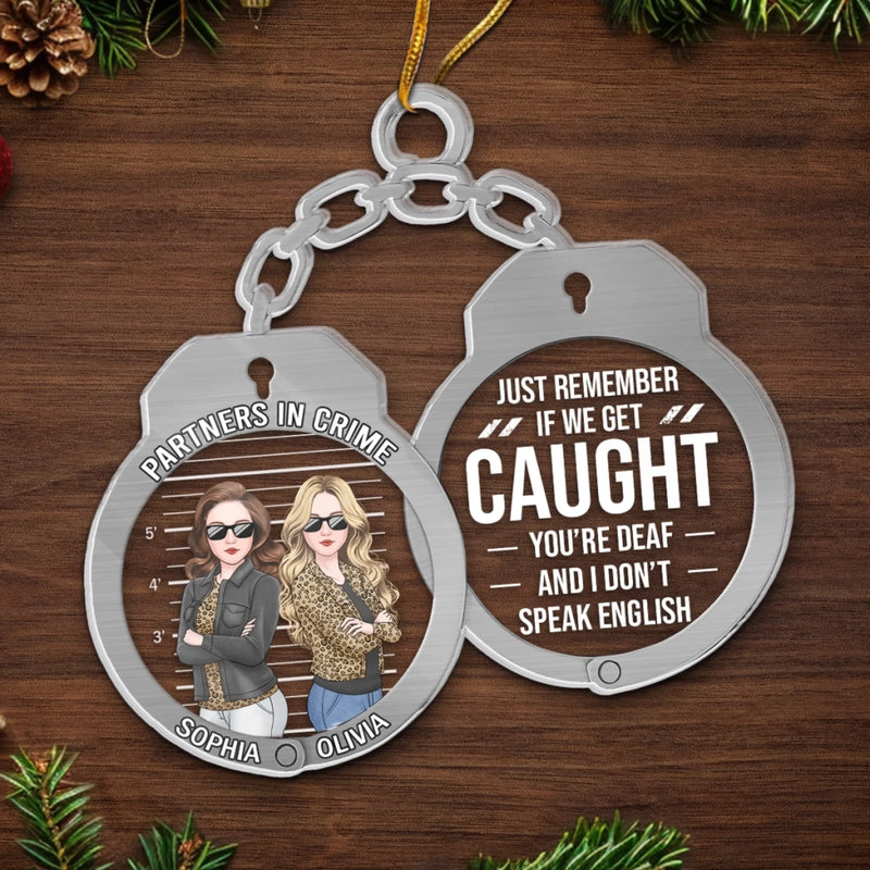 Custom Acrylic Ornament - Personalized Best Friend Christmas Birthday Gifts For Women, Besties, Sisters, BFF - Our Friendship Our Christmas Gift