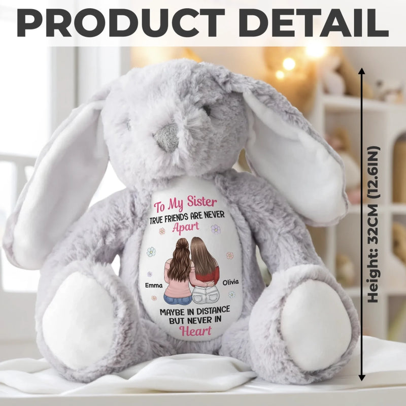 Custom Easter Bunny Plush - Personalized Best Friend Christmas Birthday Gifts For Women, Besties, Sisters, BFF - Love Wrapped In Softness
