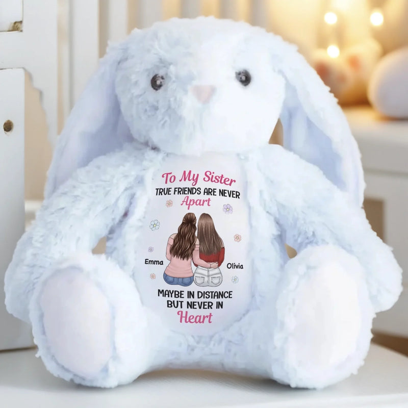 Custom Easter Bunny Plush - Personalized Best Friend Christmas Birthday Gifts For Women, Besties, Sisters, BFF - Love Wrapped In Softness