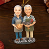 Custom Photo Acrylic Ornament - Personalized Christmas Birthday Gifts For Farmers, Husband And Wife, Him And Her - Strong Roots Grow With Hard Work